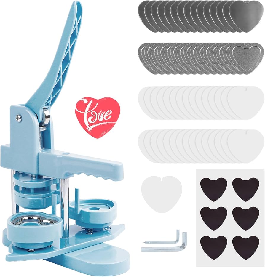 Badge machine heart shape