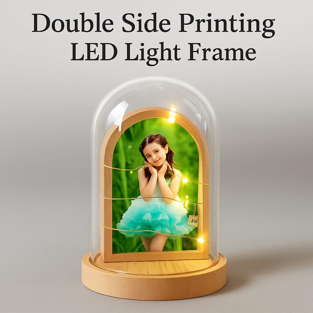 Led glass with double side printing