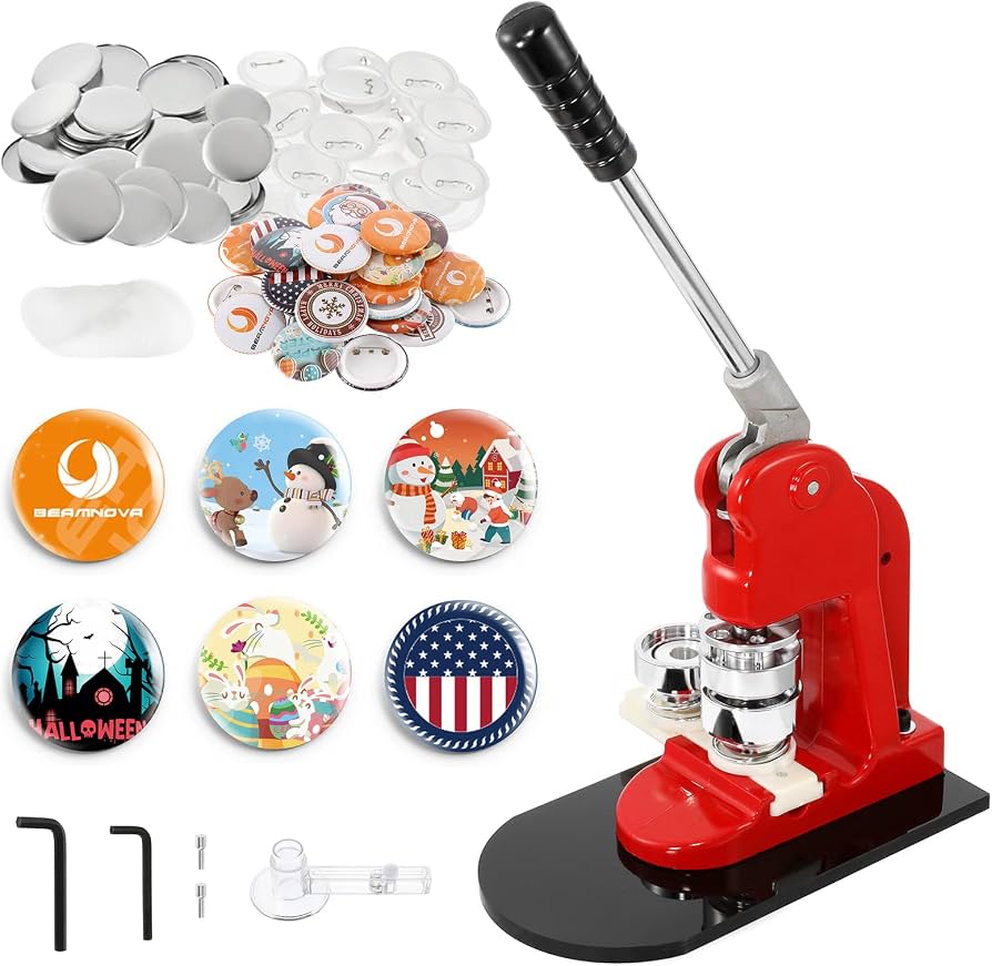 Badge machine +with cutter and 100 psc 44mm pins