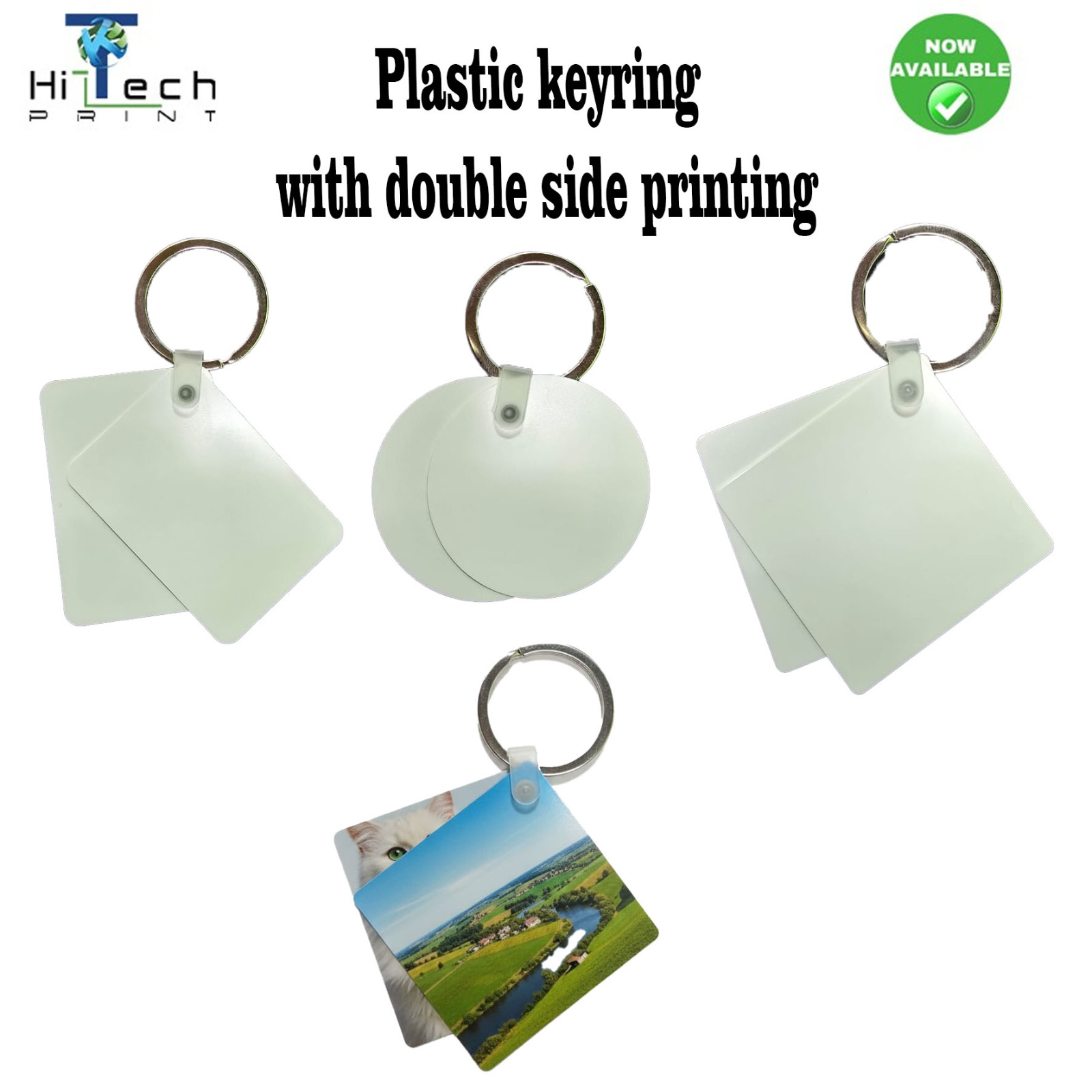 plastic Keychain-Round