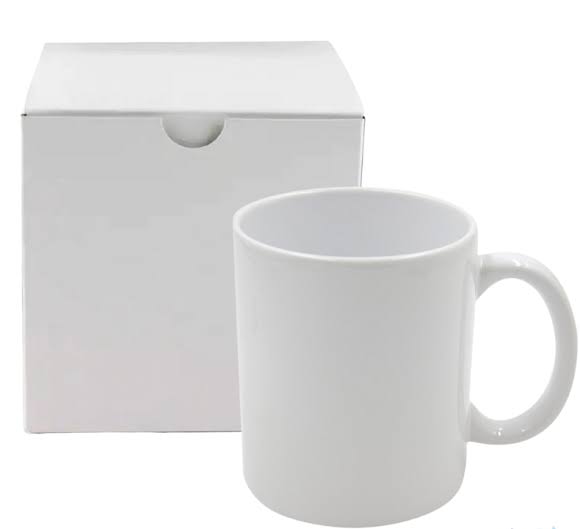 11oz white mug ,Grade AA, with white box
