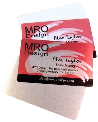 plastic name card